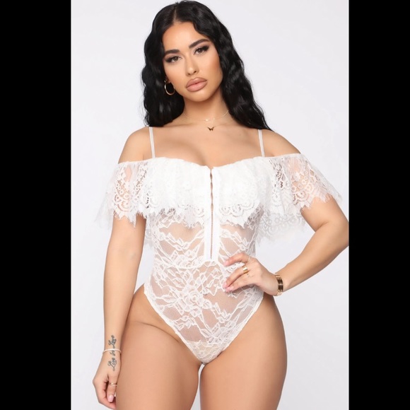 Fashion Nova Tops - FashionNova | sexy lace bodysuit size small